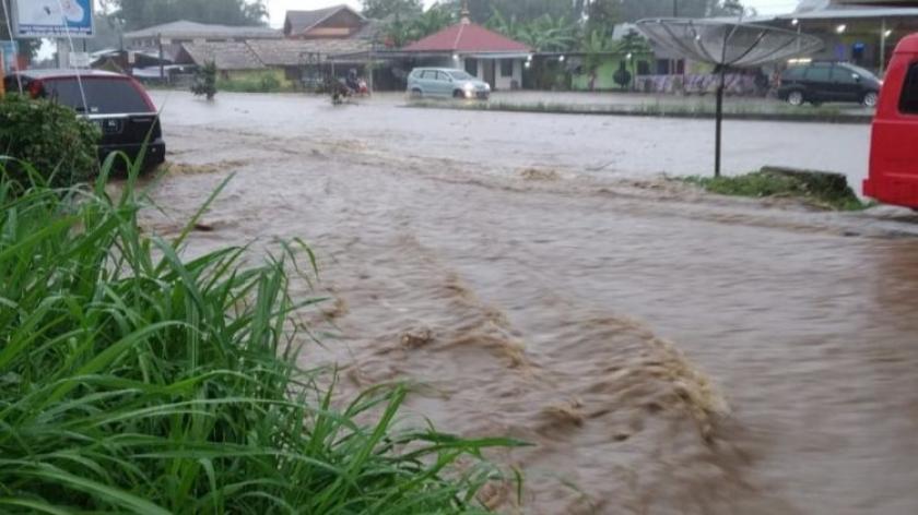 Curah Hujan Tinggi Beberapa Sekolah di Bagelen Terdampak Banjir